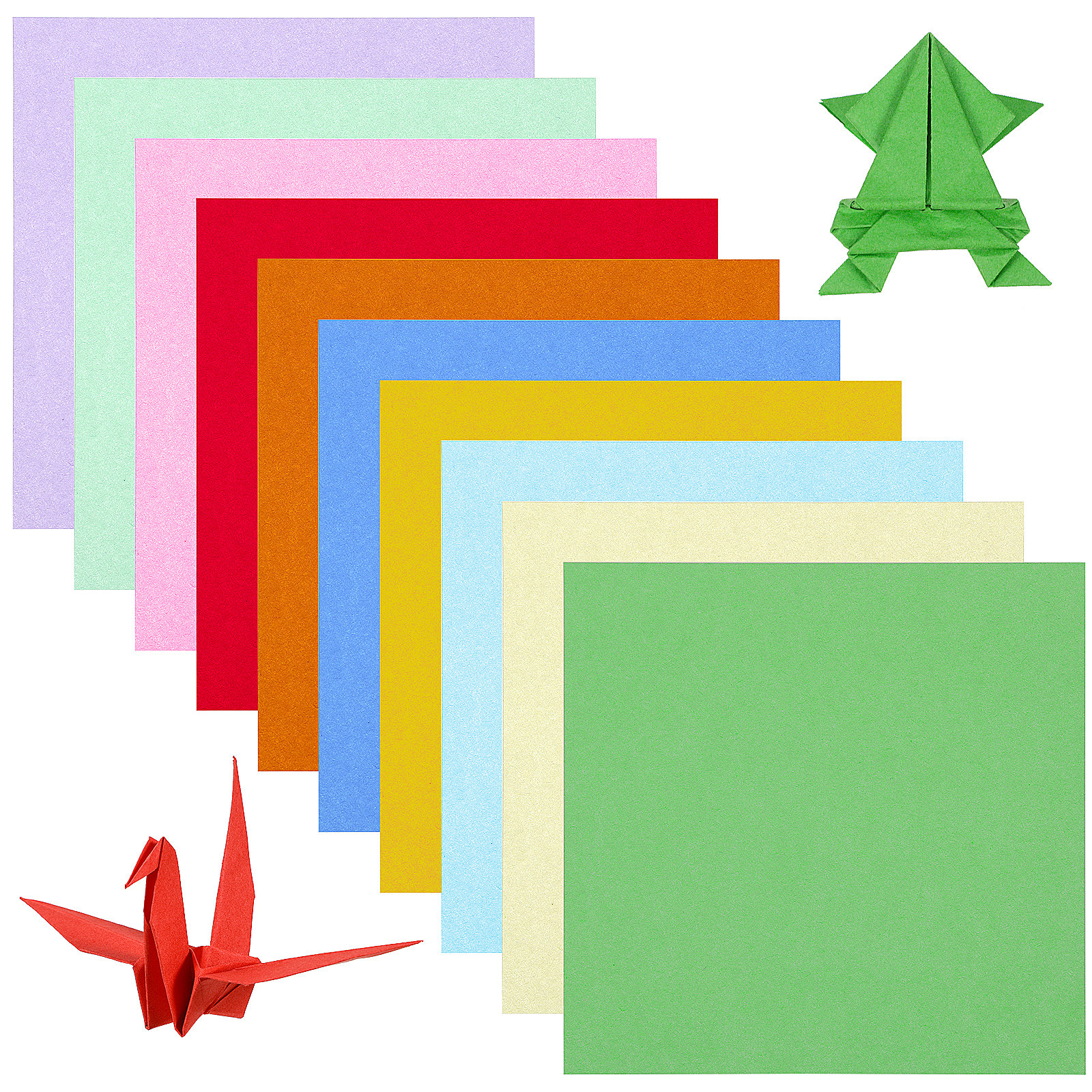 Art Craft Easy - 100 Sheets Colorful Square Origami Sheets