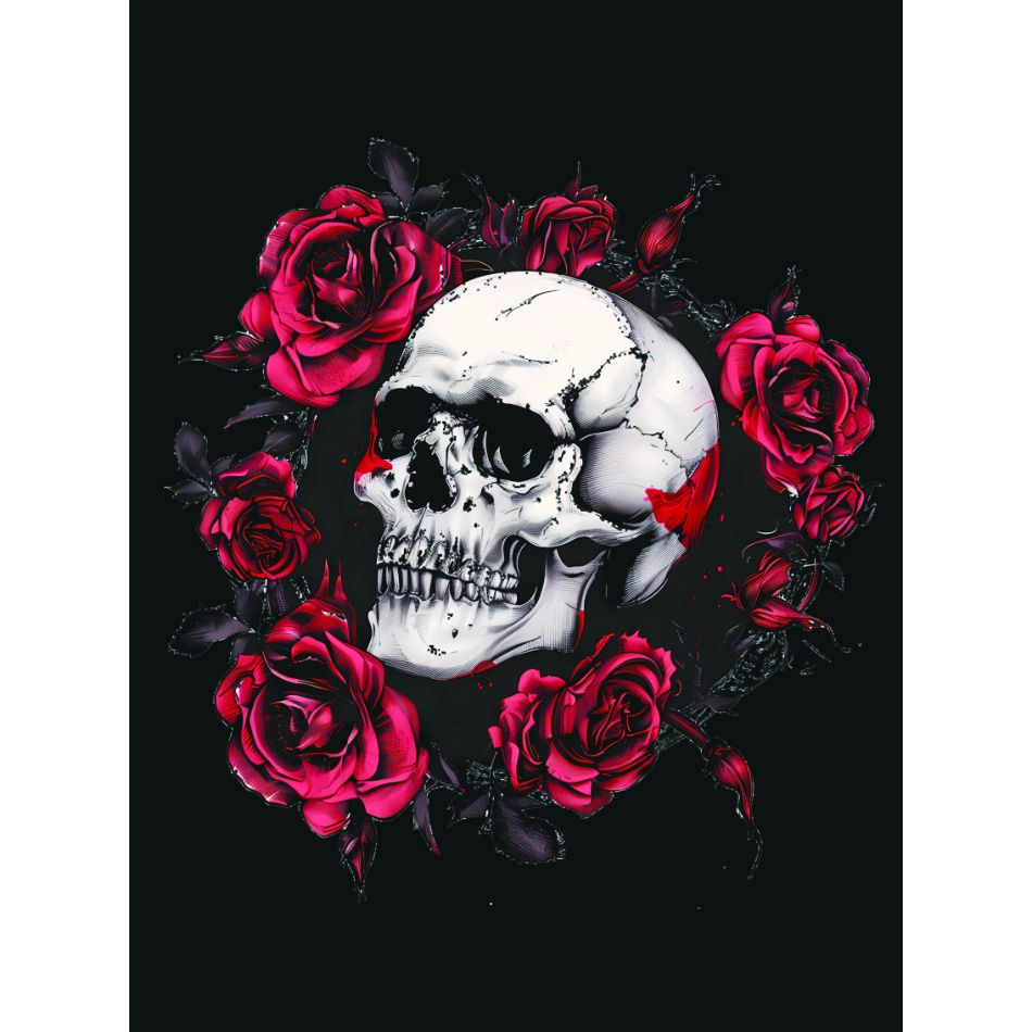 Art Craft Ideas With Paper - RUOPOTY Skull And Skull Diamond Painting