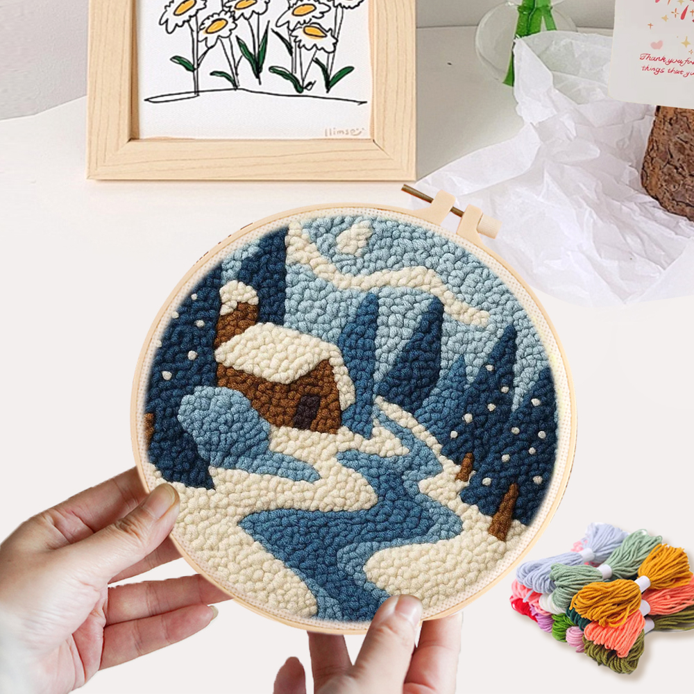 Art Craft Yarn - Punch Needle Kits Handicraft Art Craft