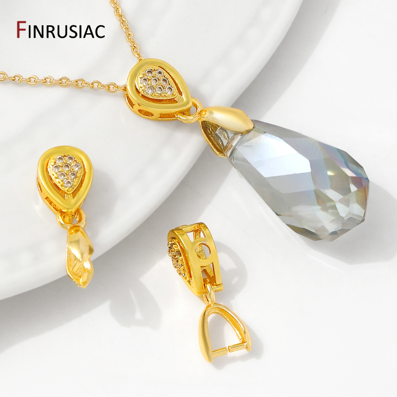 Art Craft Ideas - 18K Gold Plated Brass With Zircon