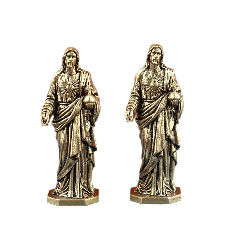 Artwork Craft - Handmade Vintage Style Brass God Statue