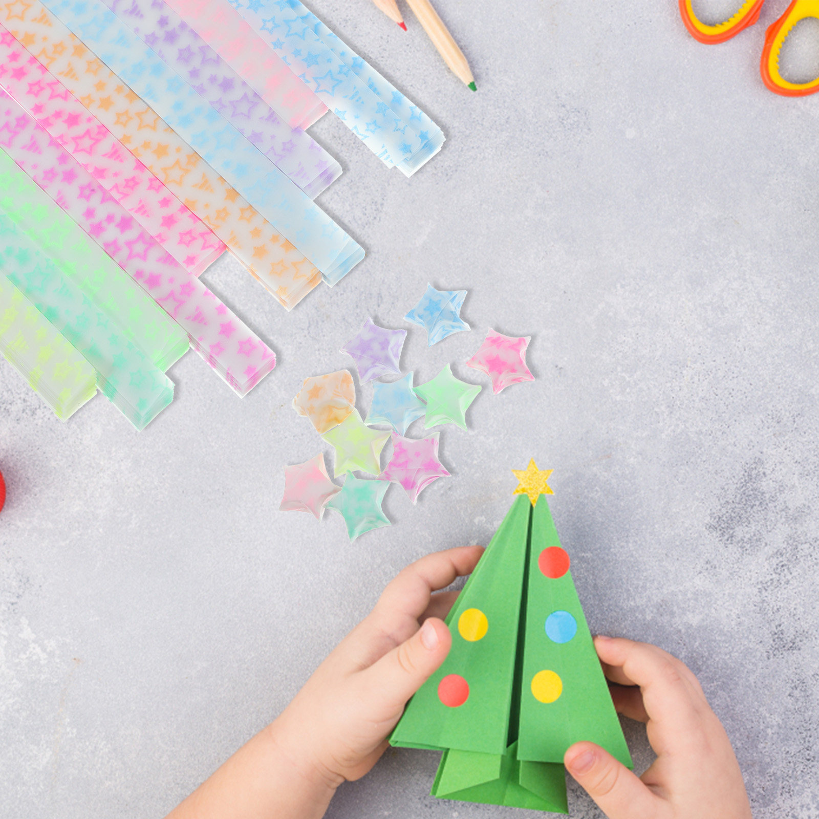 Art Craft Ideas With Paper - 840Pcs Luminous Star Origami Paper DIY