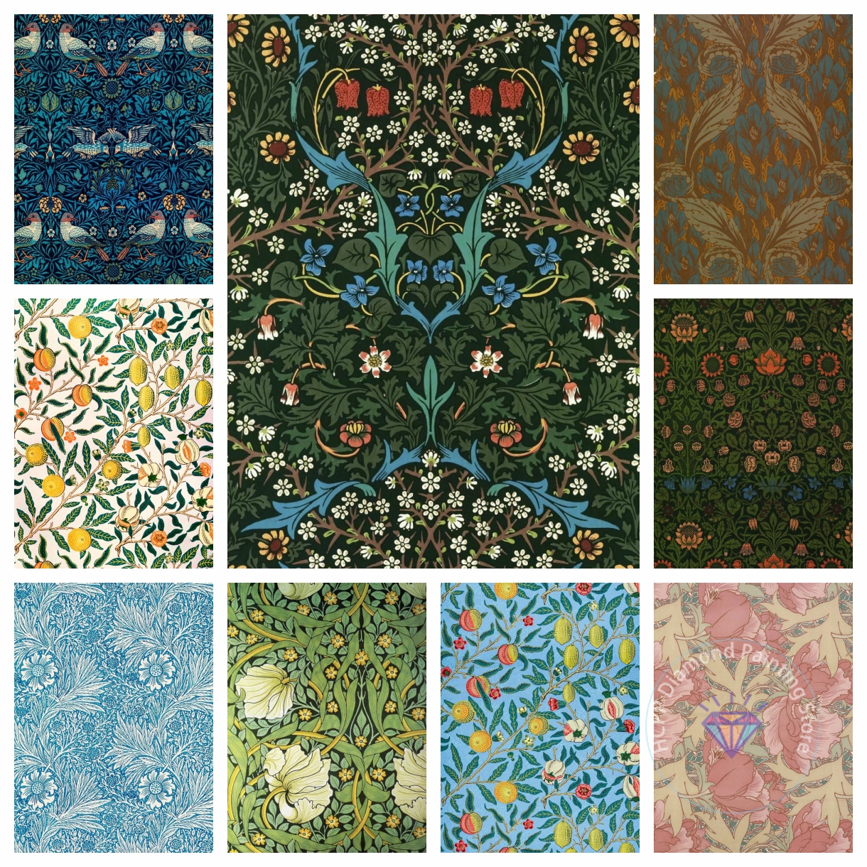 Art Craft Museum - William Morris Museum Vintage Leaf Flower