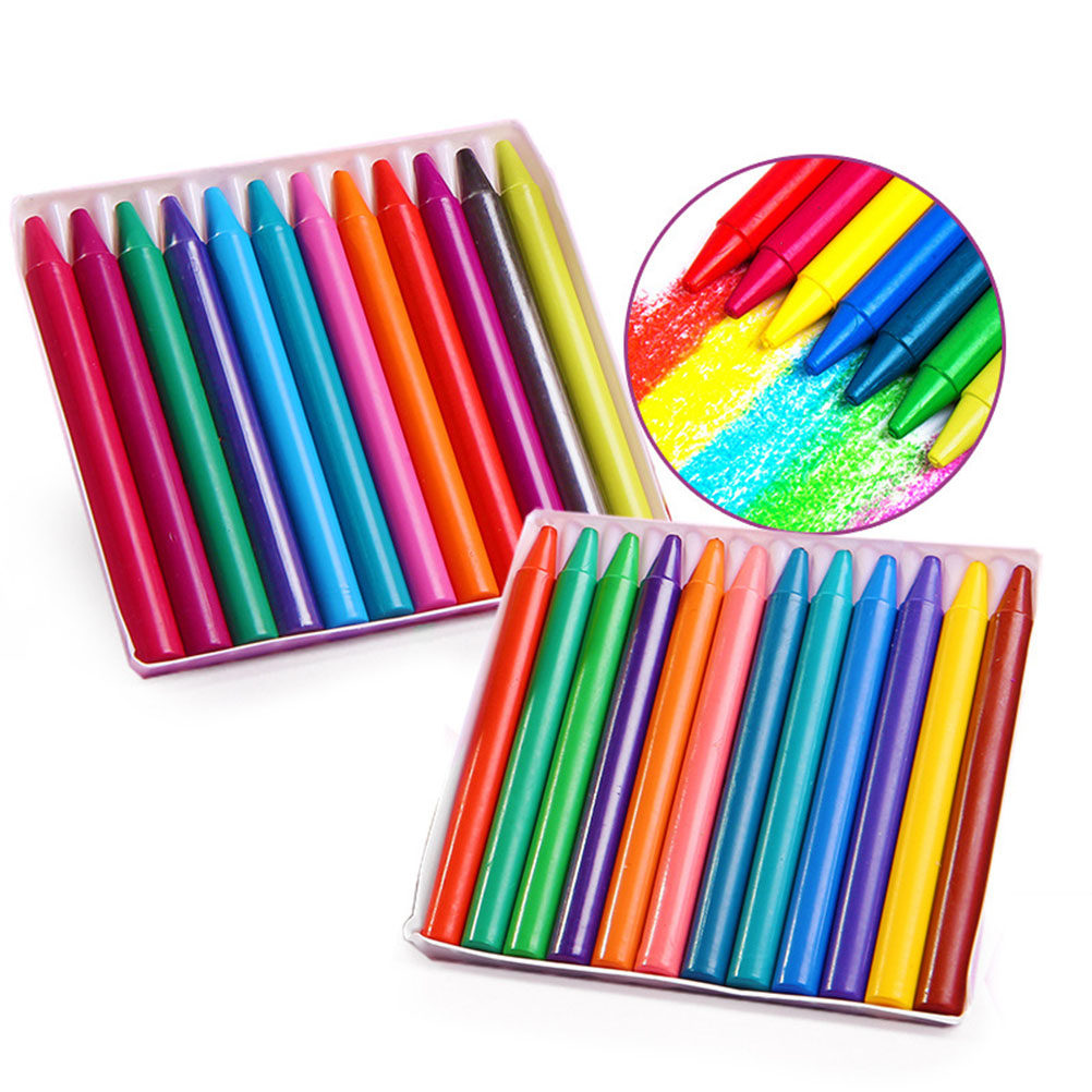 Art Craft Activities For Preschoolers - 1Pack 24 Colors Round Crayons Safe