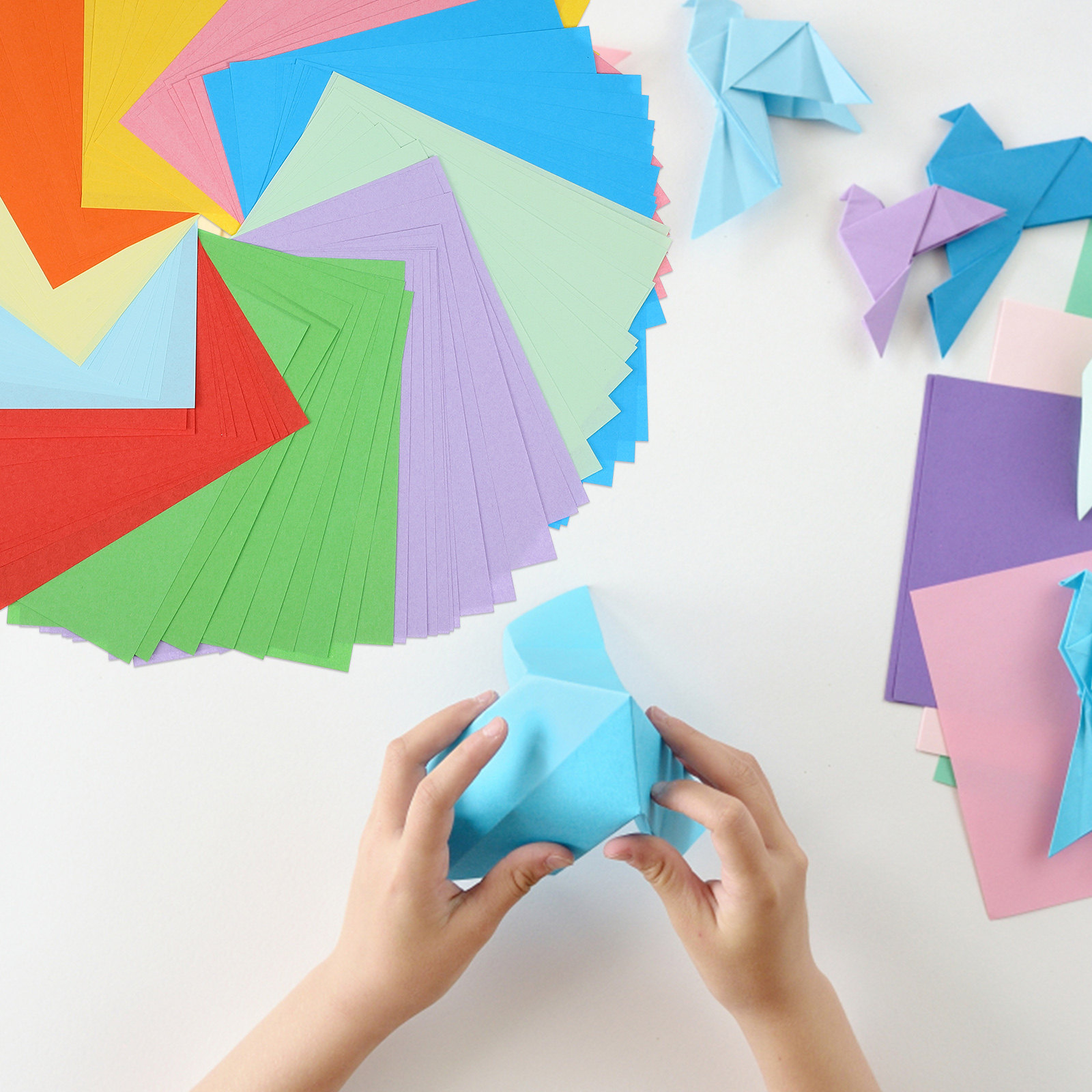 100 Sheets Colorful Square Ori - Art Craft Easy ulasan dan harga