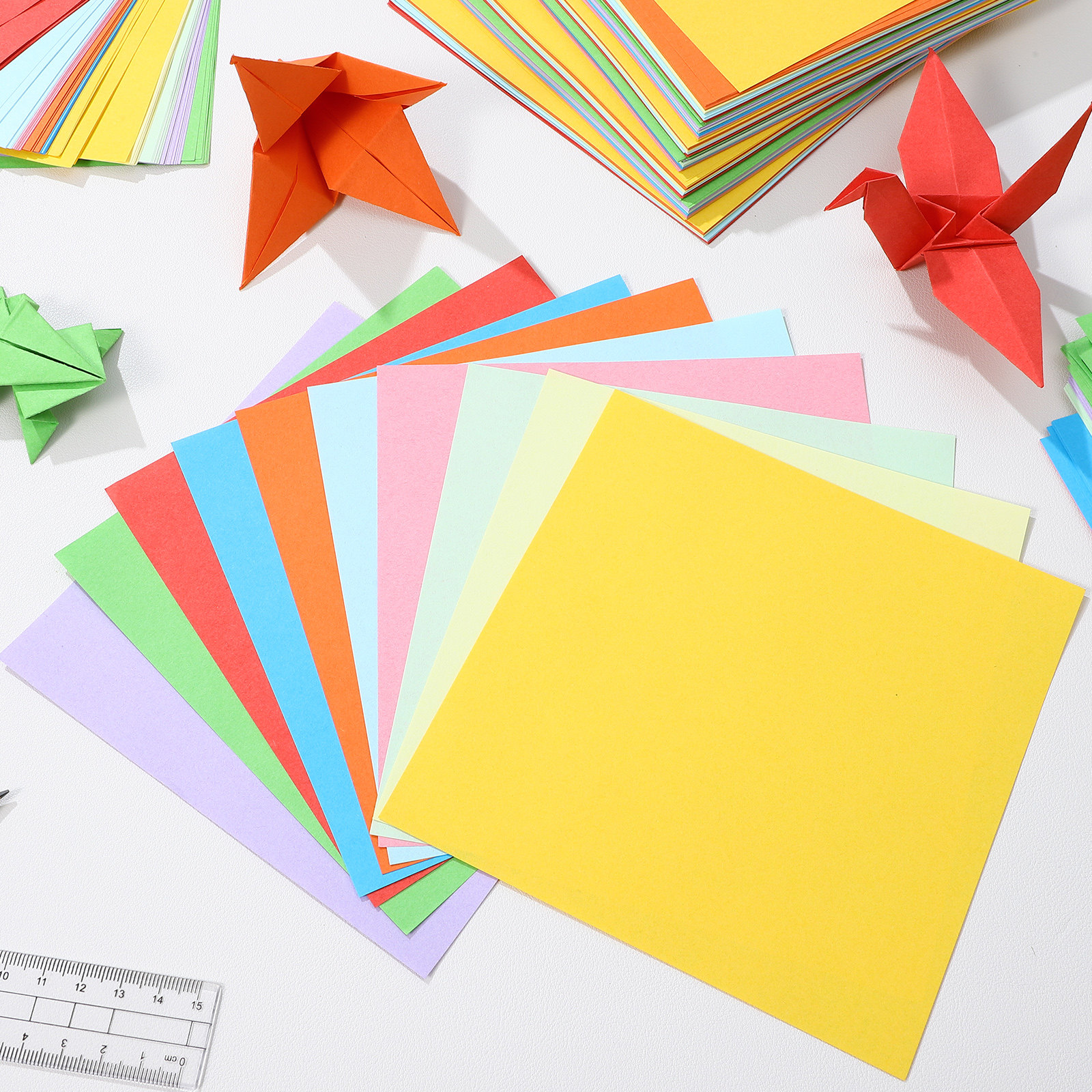 100 Sheets Colorful Square Ori - Art Craft Easy ulasan dan harga