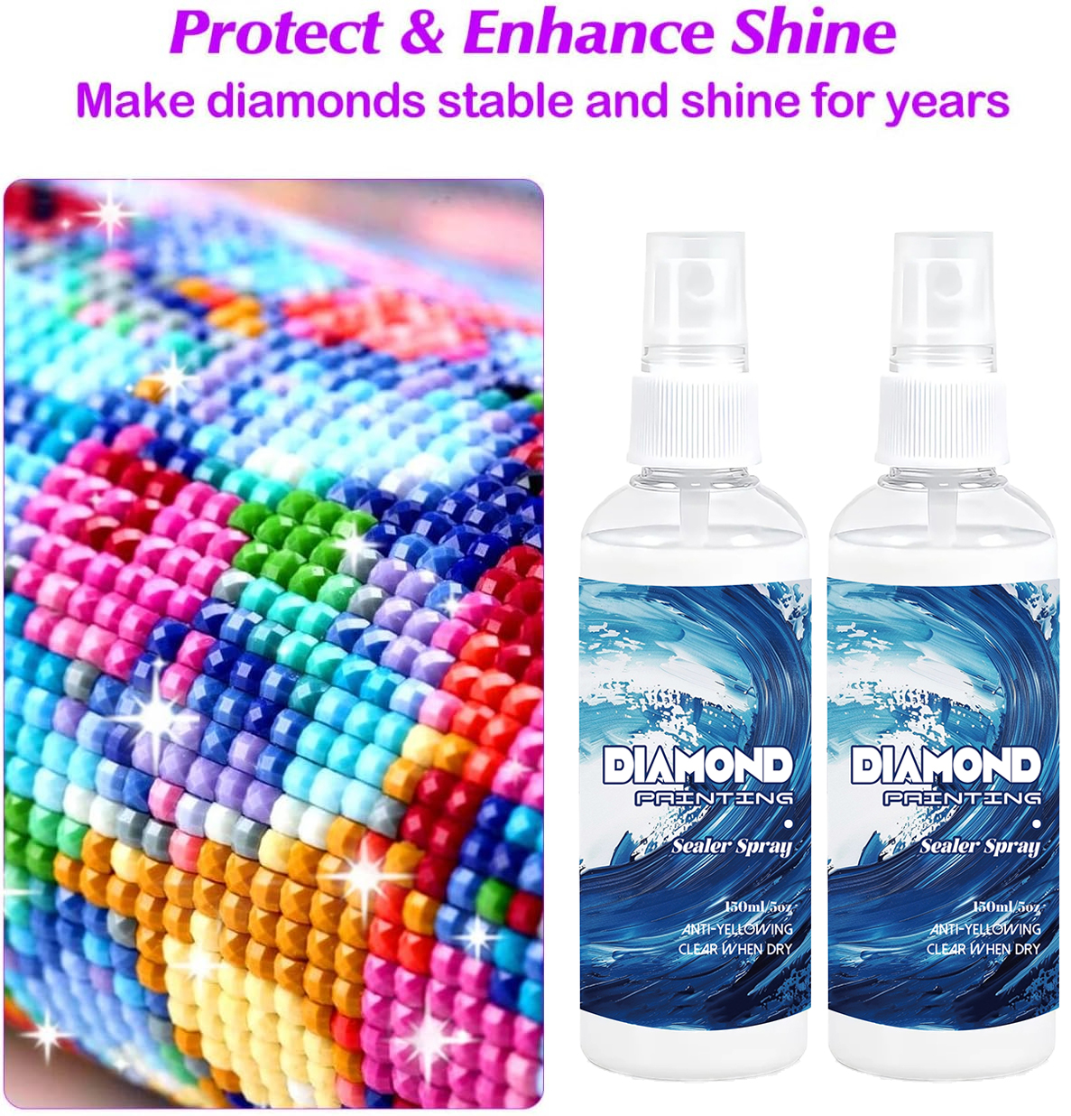150ml Diamond Painting Sealant - Artwork Craft ulasan dan harga