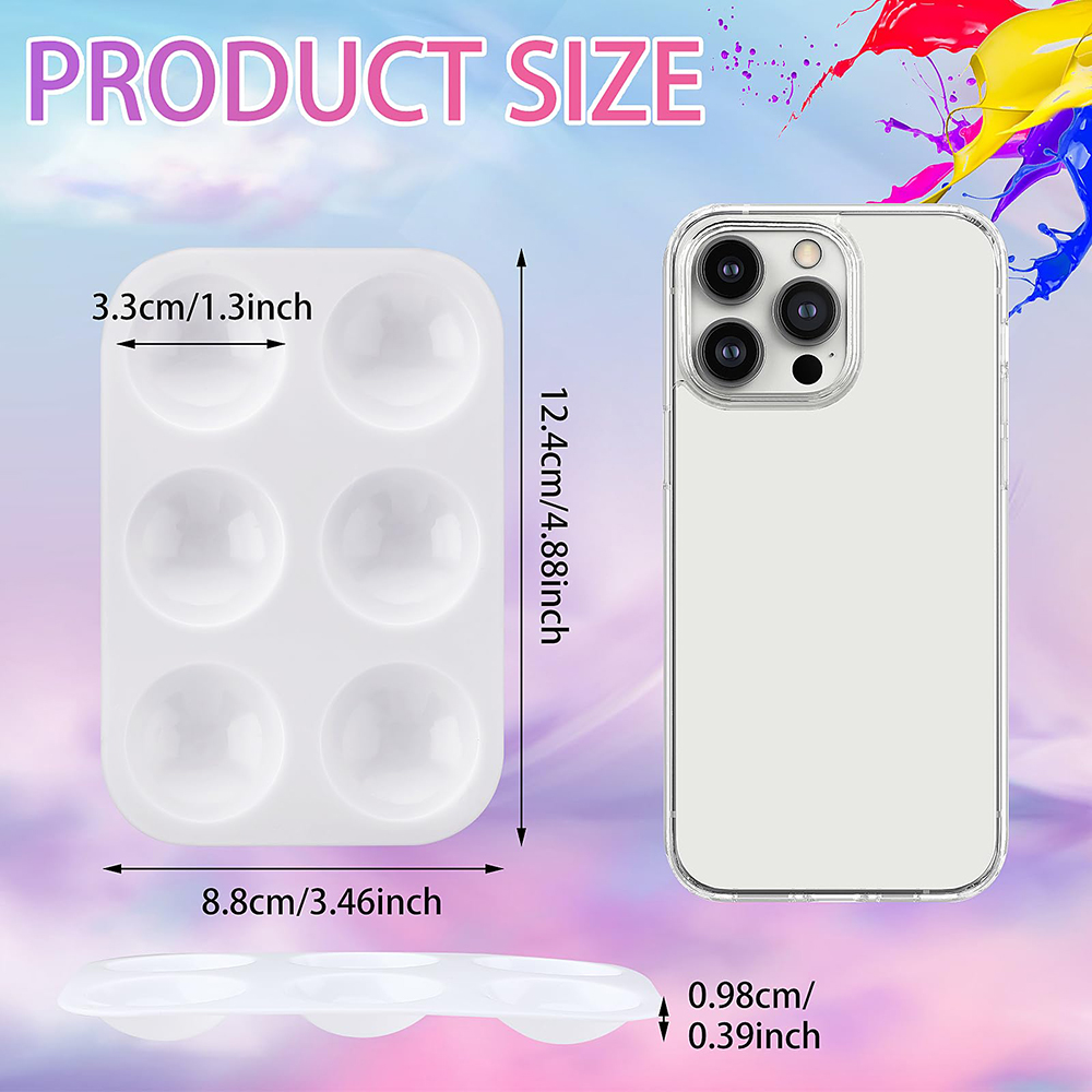 Paint Tray Palette, 6 Wells Mi - Art Craft 2 Year Olds ulasan dan harga