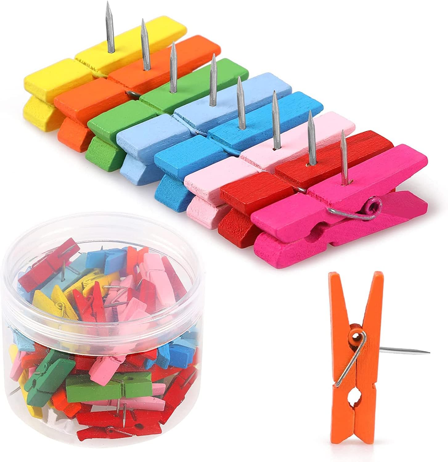 50 PCS Colorful Push Pin with  - Artwork Craft ulasan dan harga