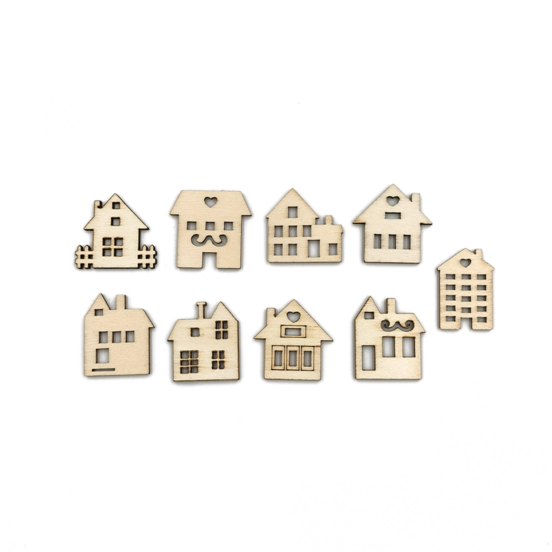 50pcs DIY Crafts Blank House S - Art Craft Activities For Preschoolers ulasan dan harga