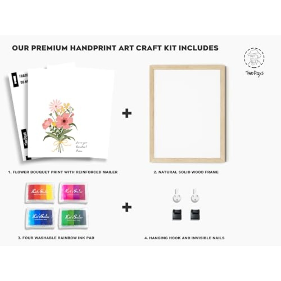Flower Bouquet Handprint Art C - Art Crafting ulasan dan harga