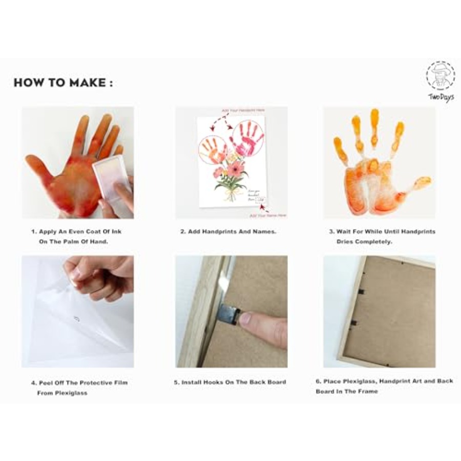 Flower Bouquet Handprint Art C - Art Crafting ulasan dan harga