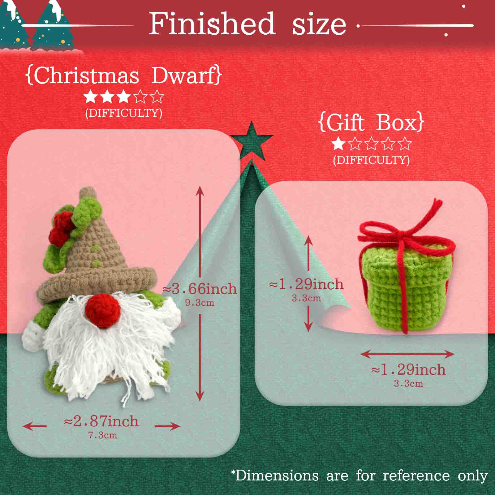 YAMAXIN 2PC Christmas Themed C - Art Craft Yarn ulasan dan harga