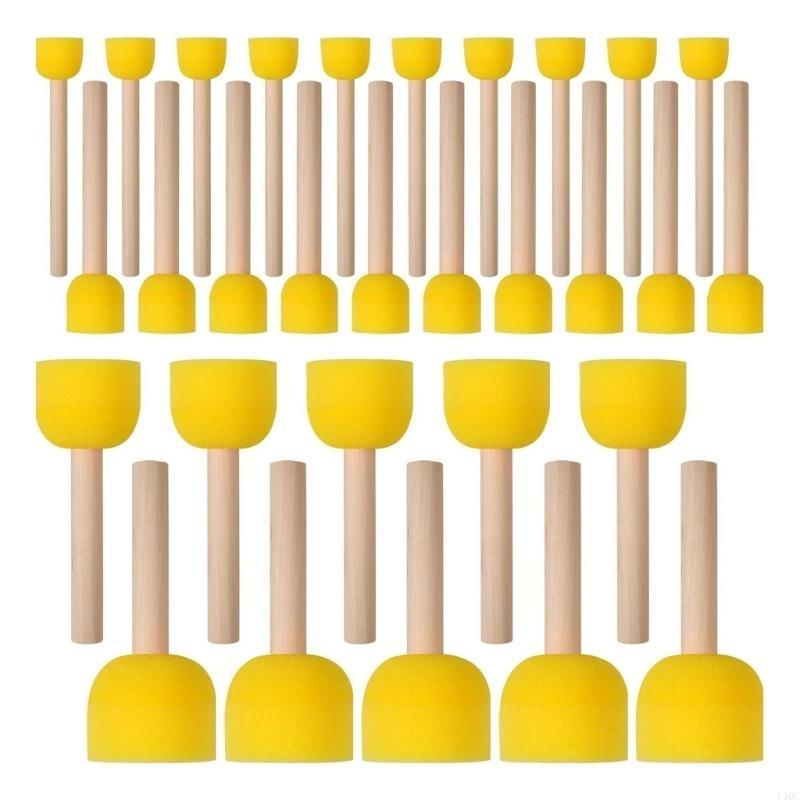 30Pieces Round Sponges Brush S - Art Craft Description ulasan dan harga