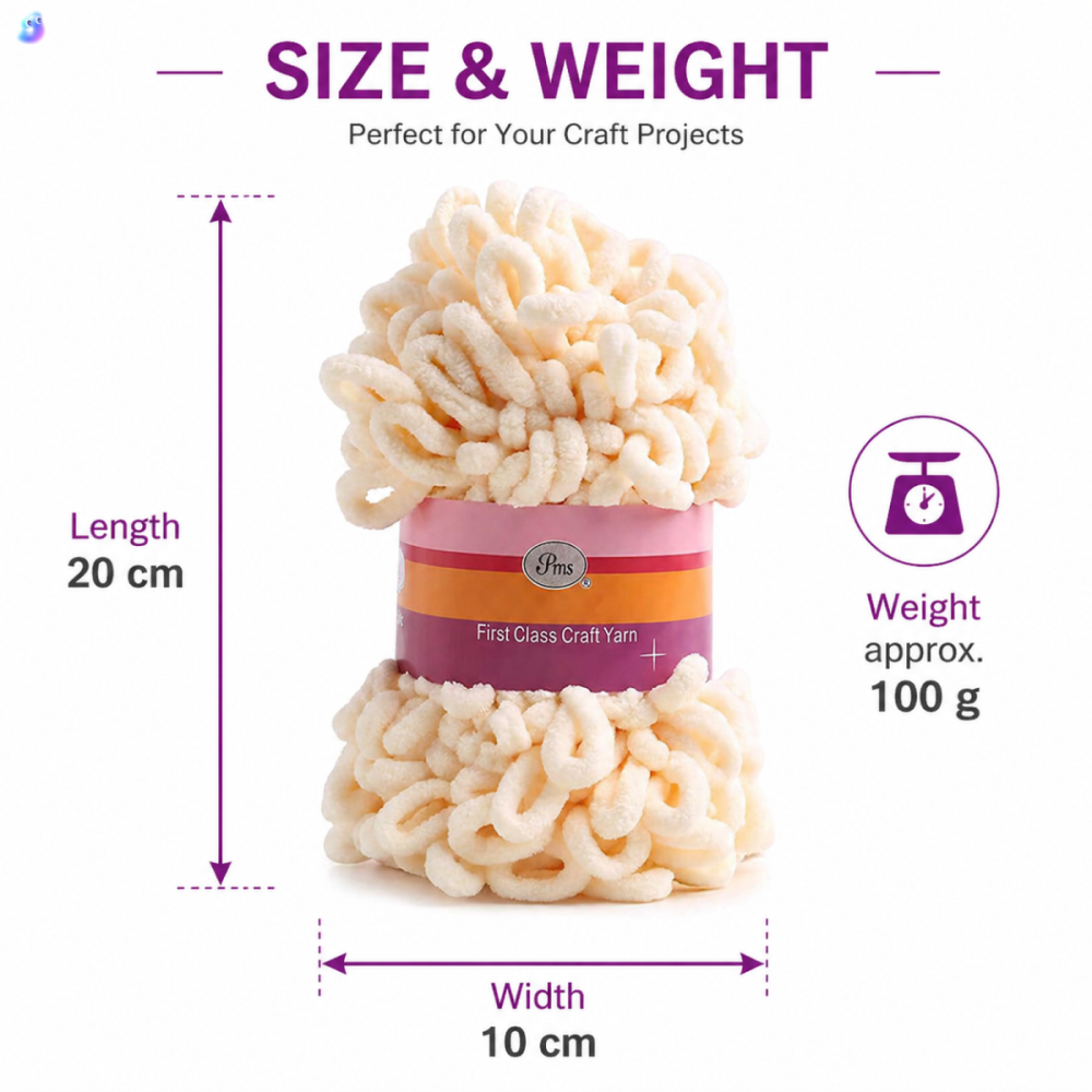 100% Polyester Finger Loop Yar - Art Craft Yarn ulasan dan harga