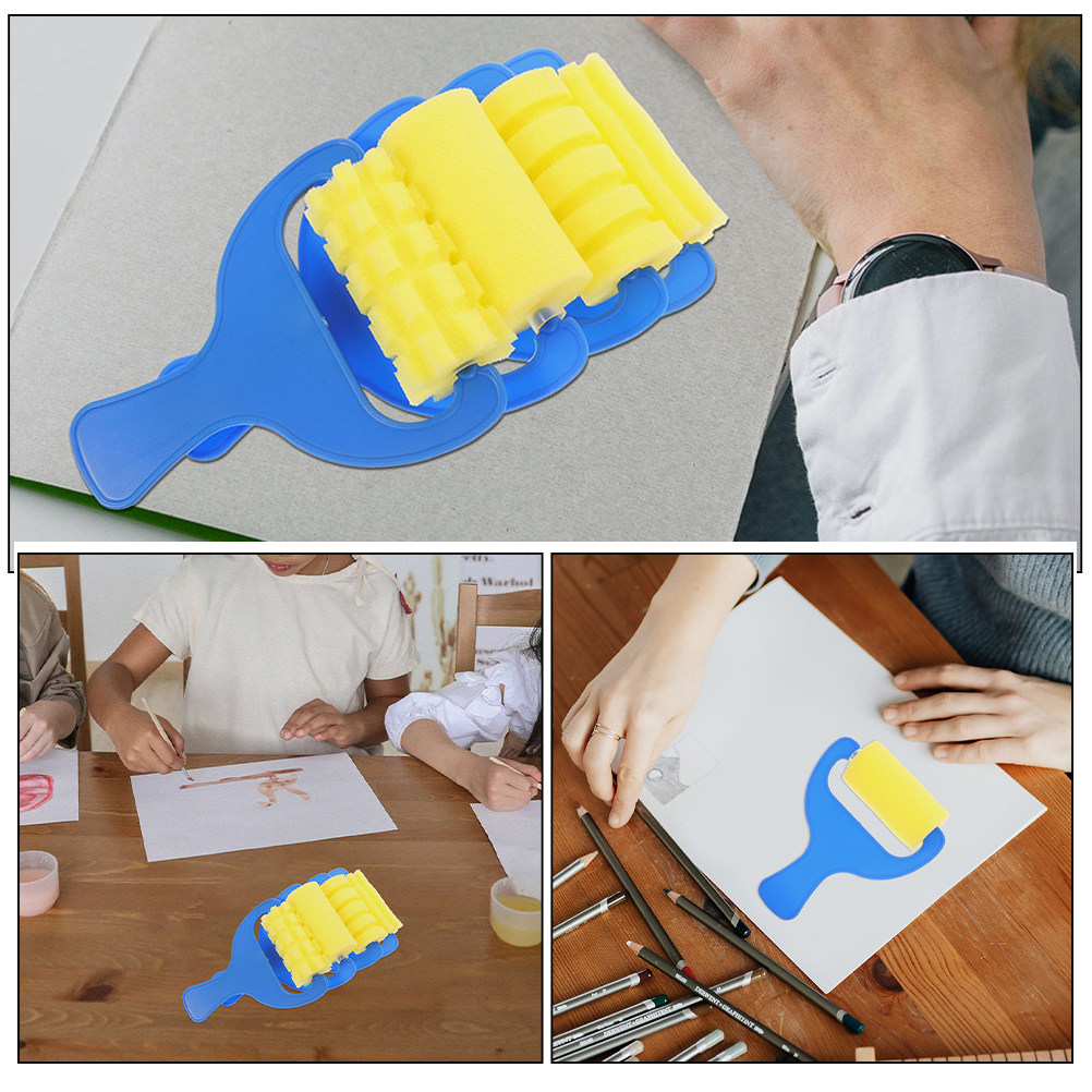 16Pcs Kids Sponge Paint Brush  - Art Craft Easy ulasan dan harga