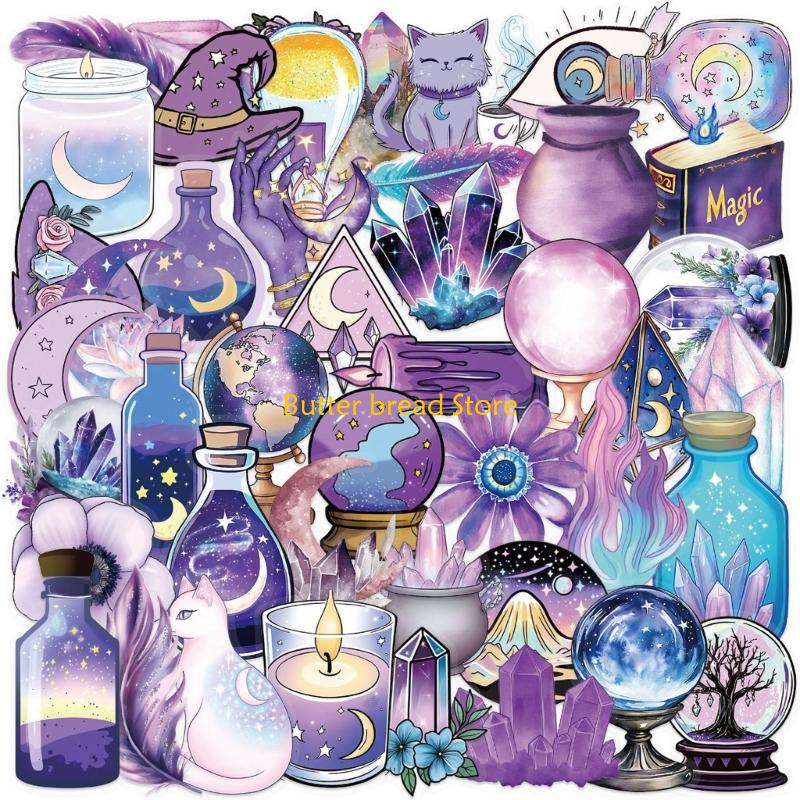 W89C 50Counts Witch Theme Stic - Art Craft Description ulasan dan harga