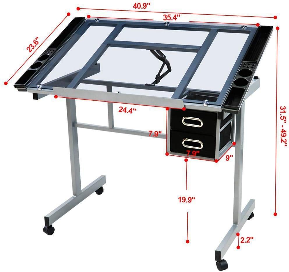 Adjustable Drafting Draft Tabl - Artwork Craft ulasan dan harga