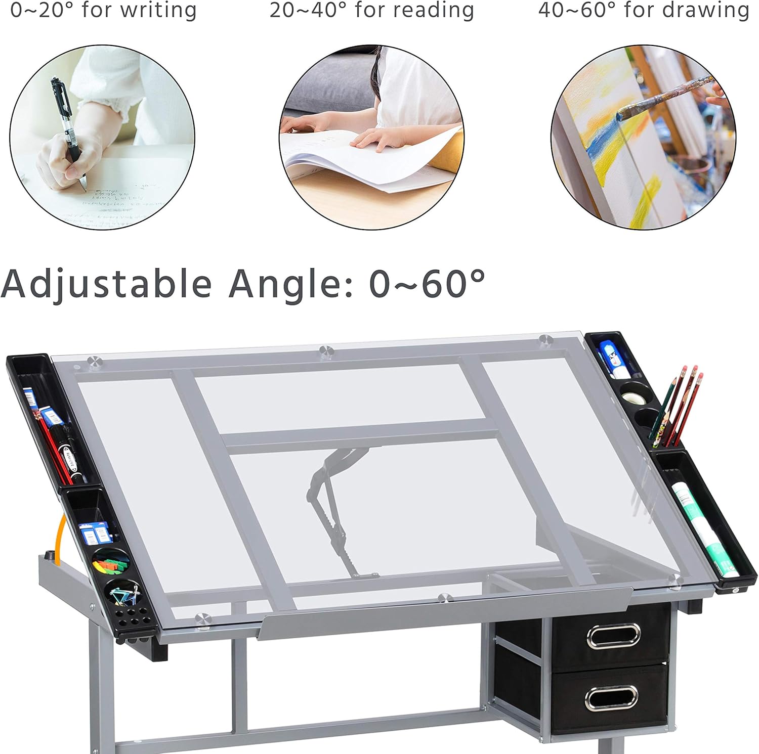 Adjustable Drafting Draft Tabl - Artwork Craft ulasan dan harga
