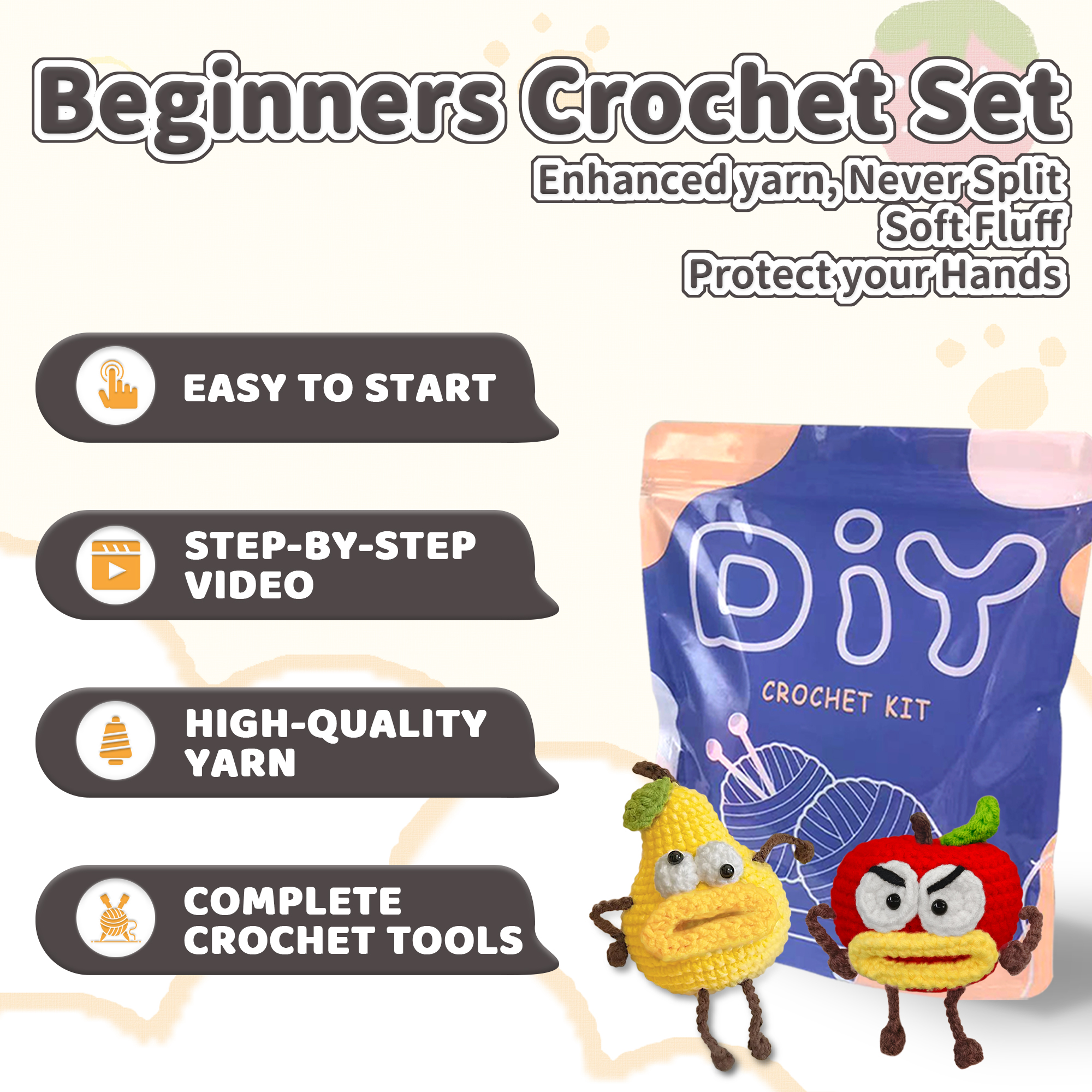 YAMAXIN DIY Crochet Kit for Be - Art Craft Yarn ulasan dan harga