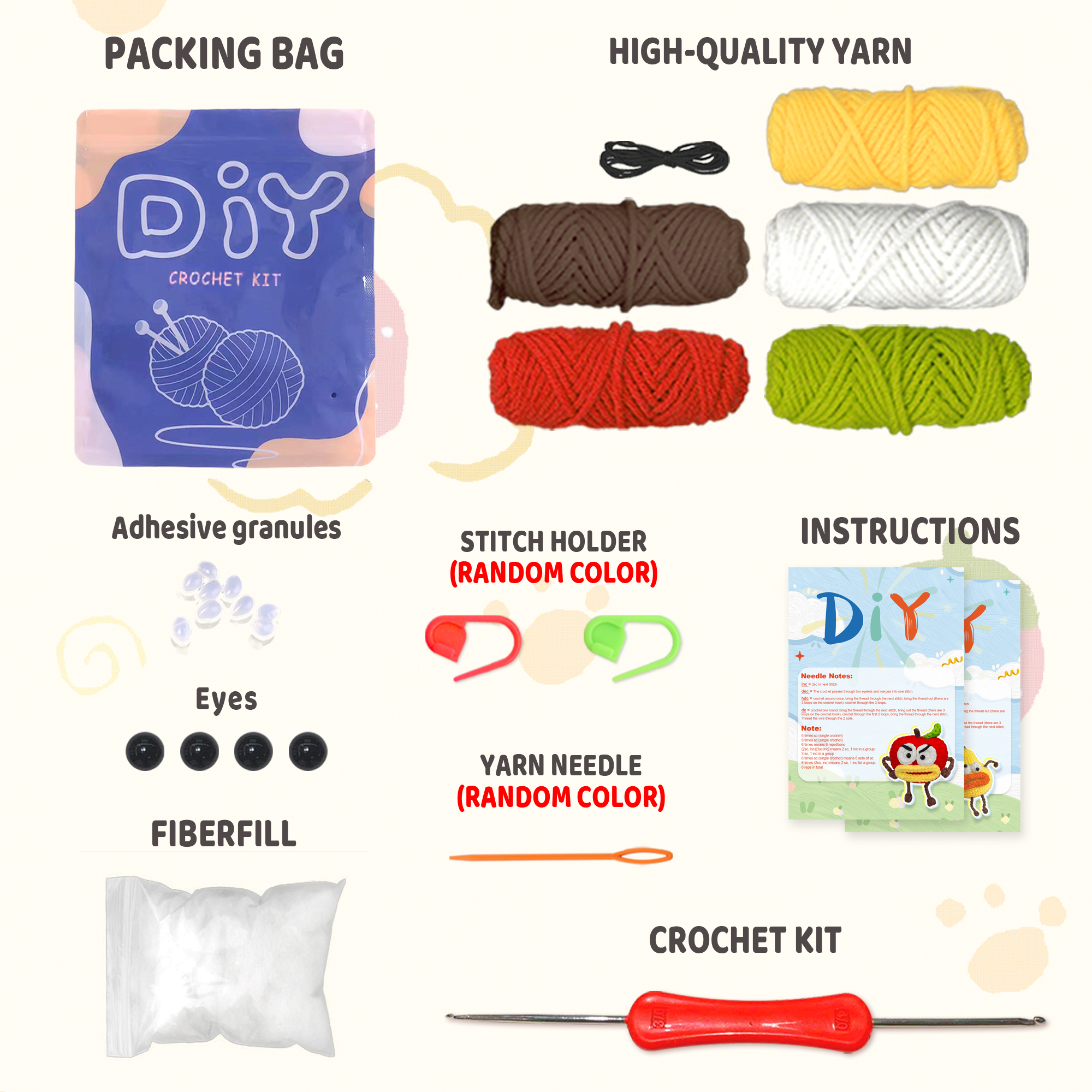 YAMAXIN DIY Crochet Kit for Be - Art Craft Yarn ulasan dan harga