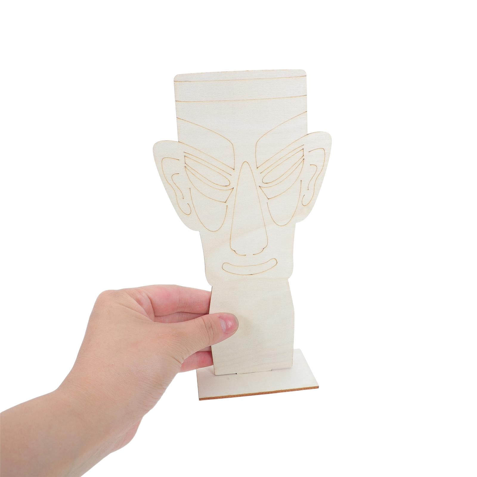 4Pcs Sanxingdui Wooden Mask Cu - Art Craft Museum ulasan dan harga