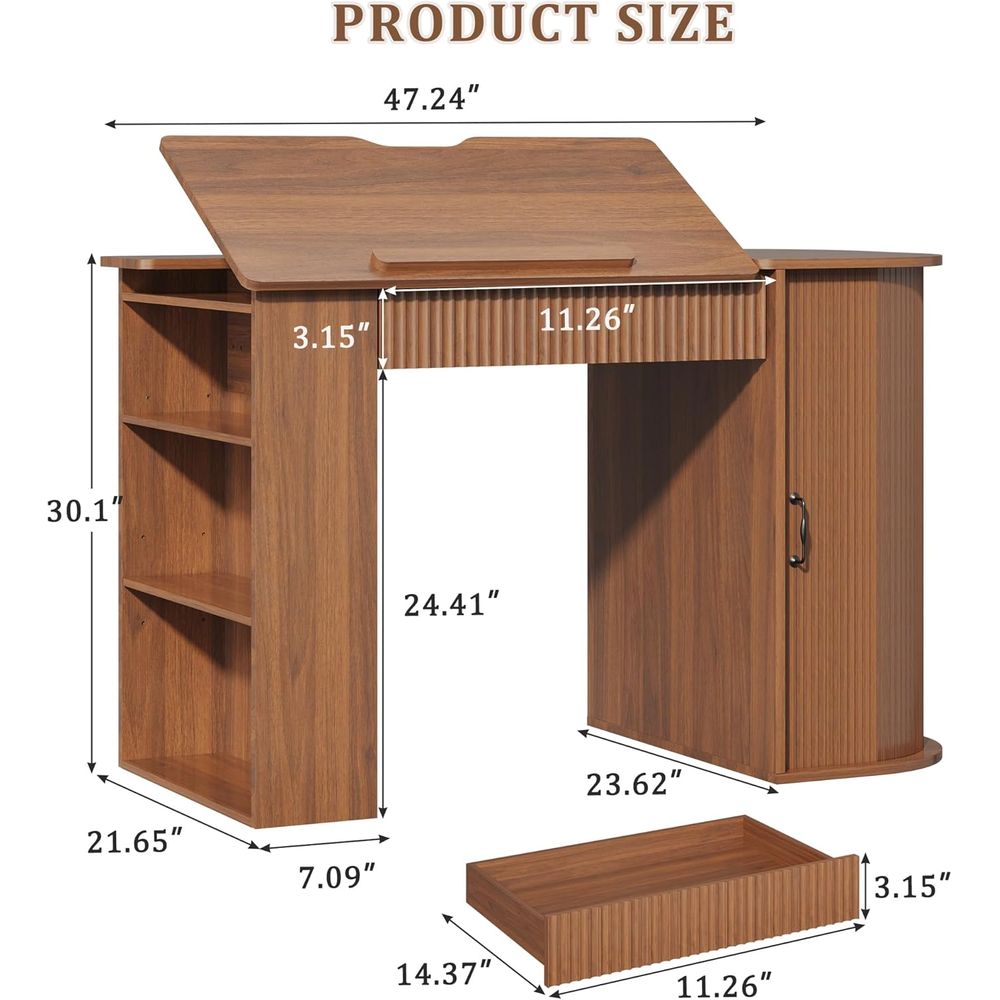 Storage Cabinet Desk with Draw - Art Crafting ulasan dan harga