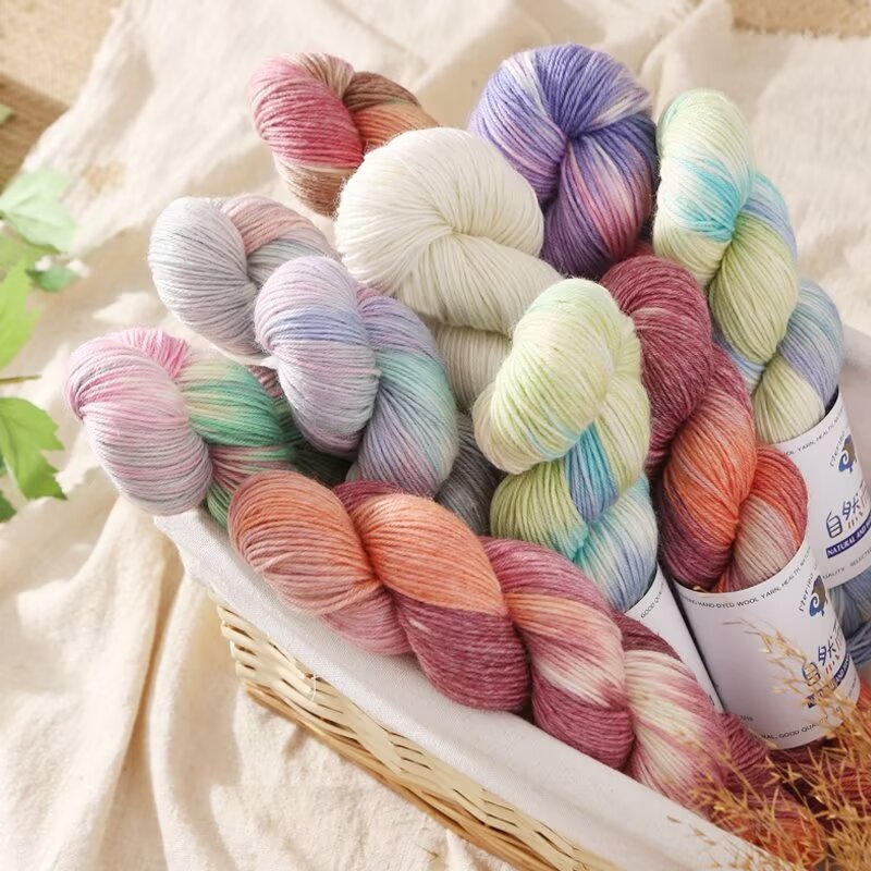 100g Soft Handmade Dyed Yarn R - Art Craft 2 Year Olds ulasan dan harga