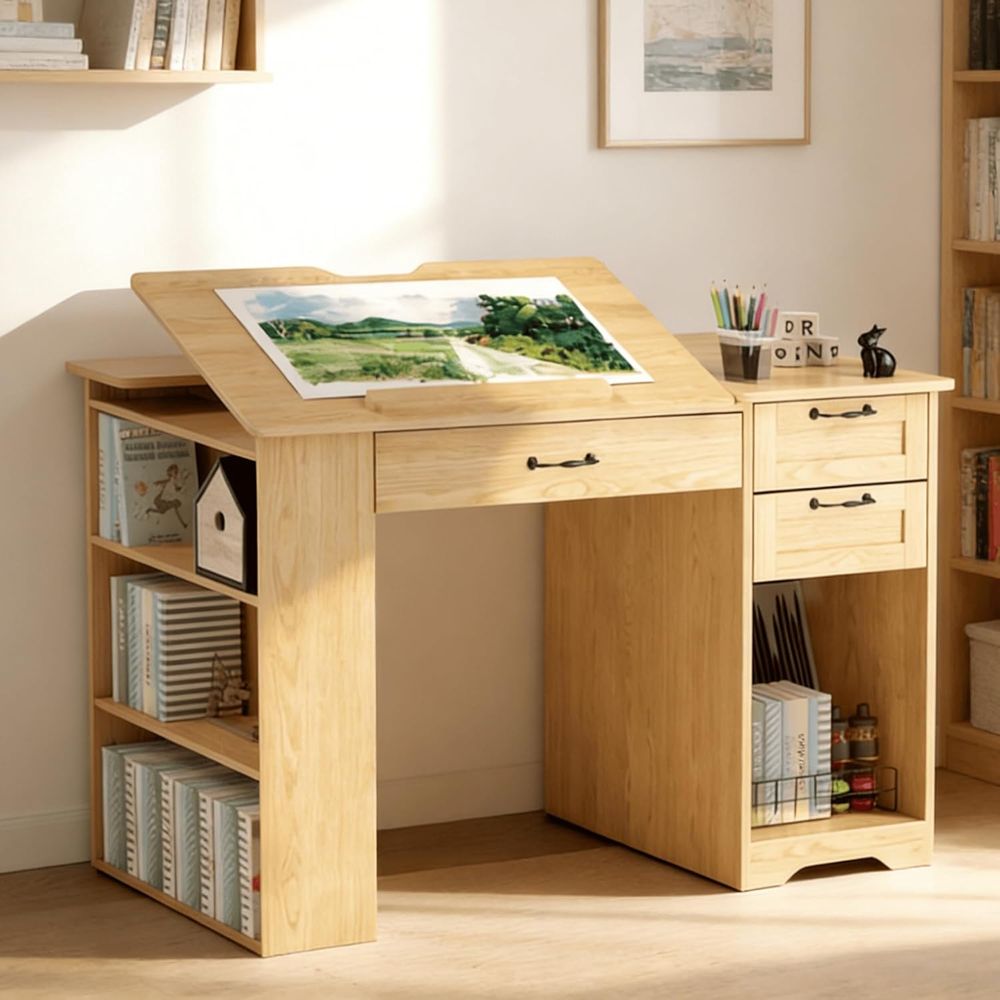 Adjustable Desk with Storage,  - Art & Craft Toys For Kids ulasan dan harga