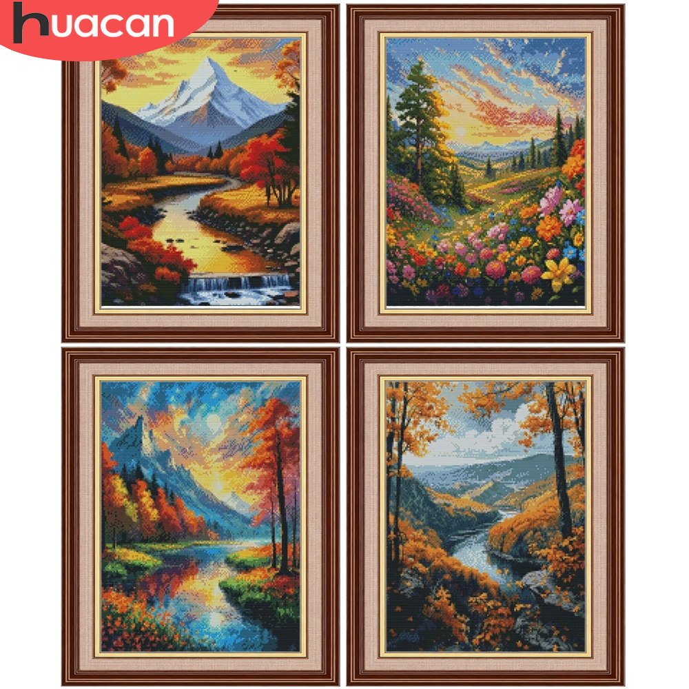 HUACAN Field Mountain Cross Po - Art And Craft Autumn ulasan dan harga