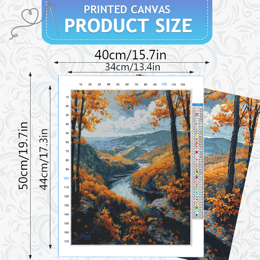 HUACAN Field Mountain Cross Po - Art And Craft Autumn ulasan dan harga
