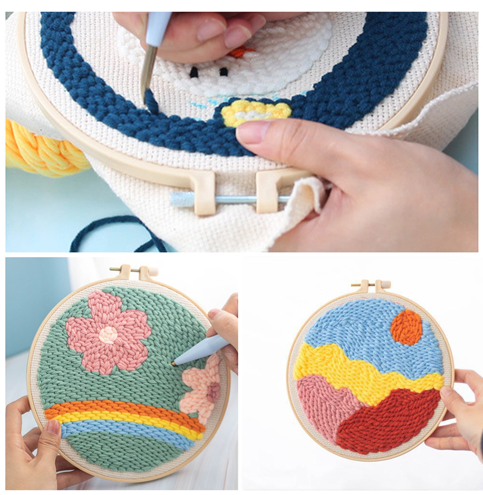 SDOYUNO Diy Punch Needle Embro - Art Craft Yarn ulasan dan harga
