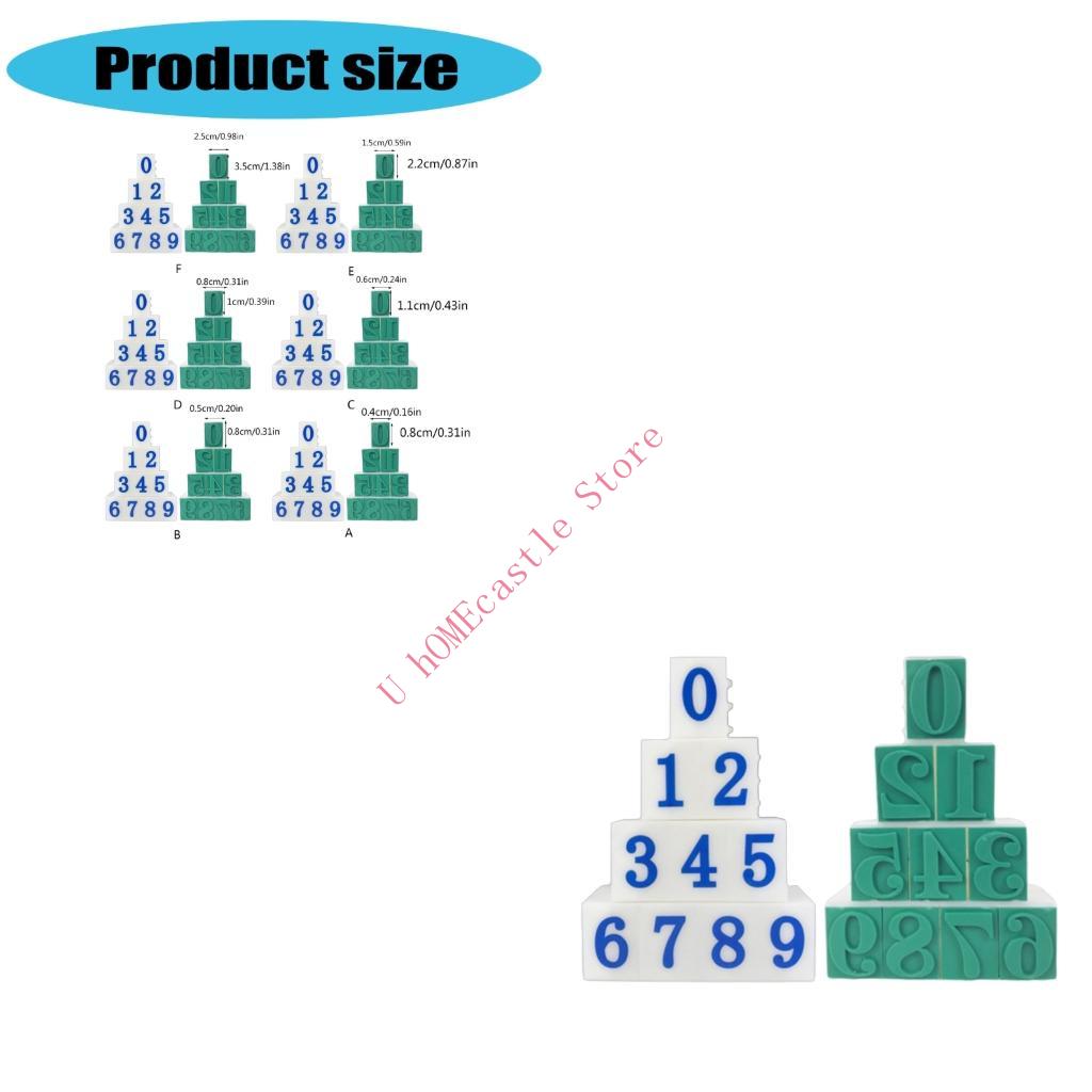 63HF Set of 10 Number Stamp Fo - Art Craft Description ulasan dan harga