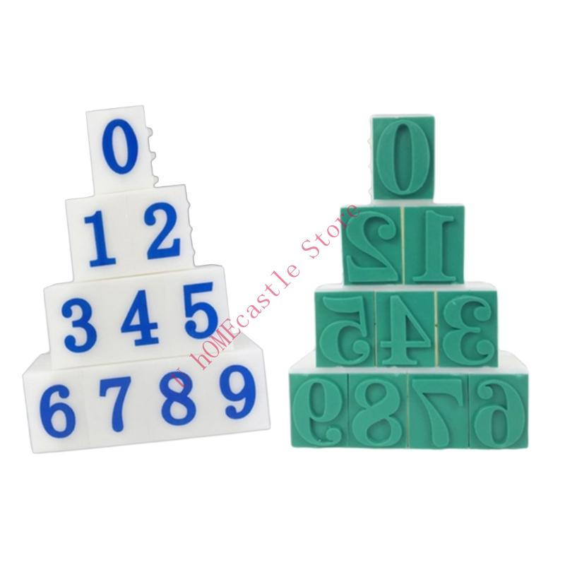 63HF Set of 10 Number Stamp Fo - Art Craft Description ulasan dan harga
