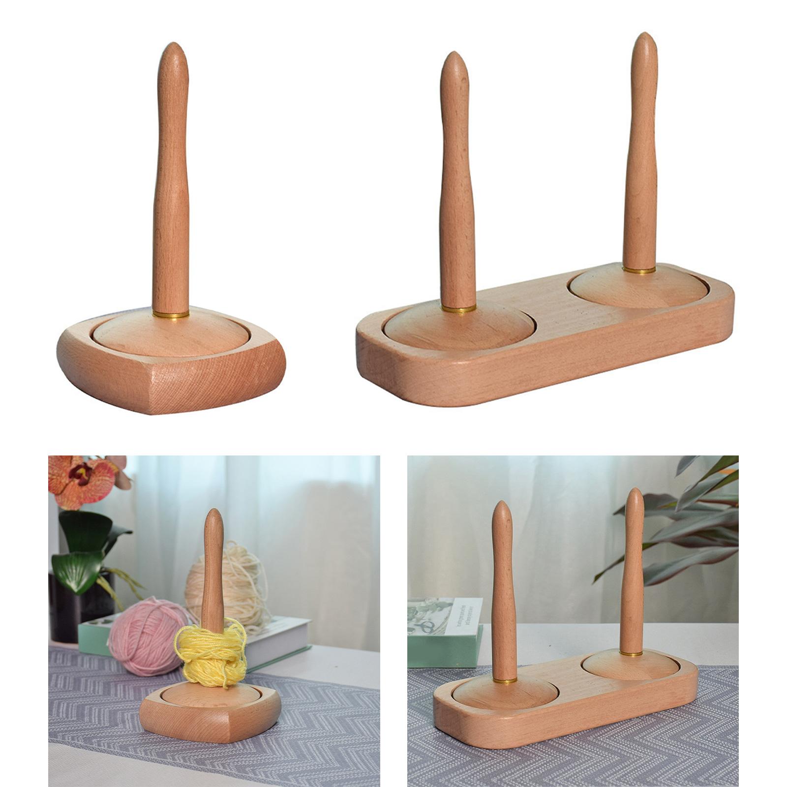 Yarn Holder Wood Yarn Dispense - Art Craft Yarn ulasan dan harga