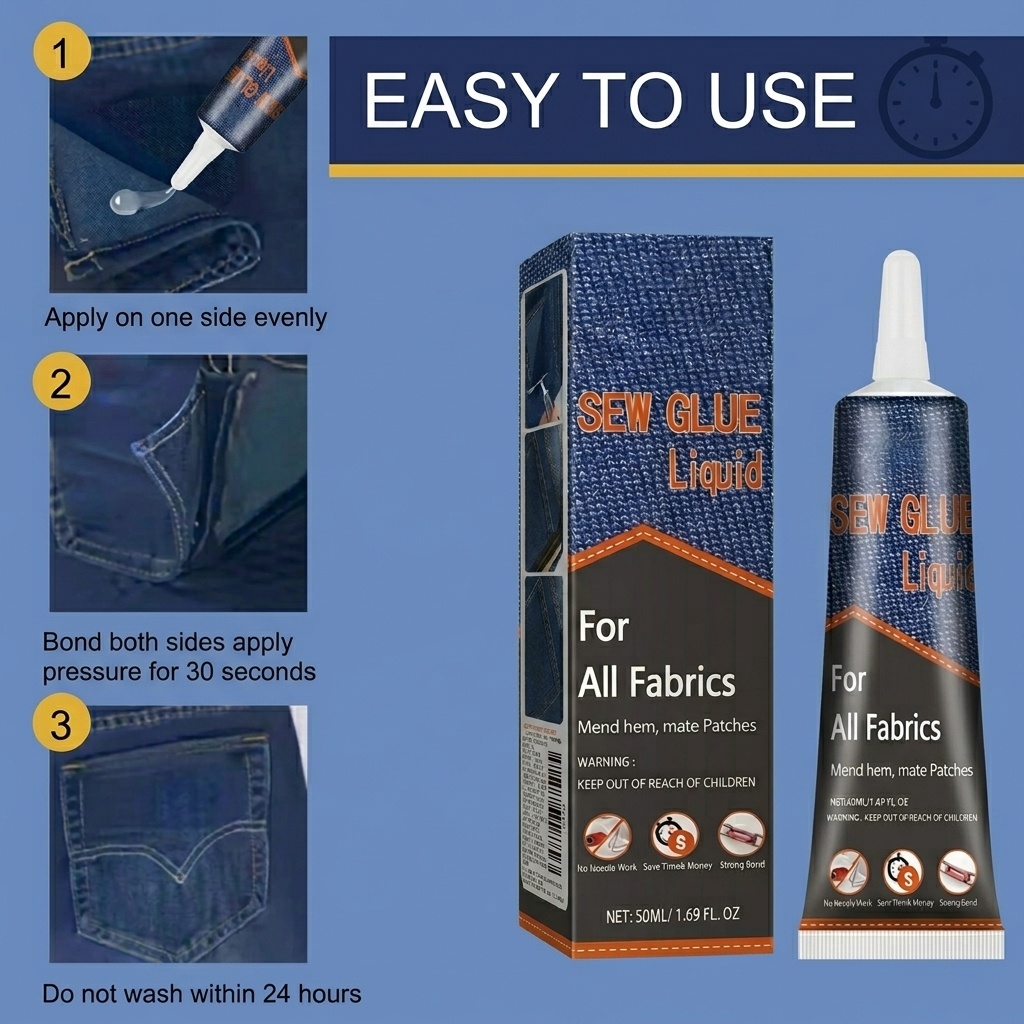 50ml Fabric Sewing Glue Fast D - Leather Tooling Kit ulasan dan harga
