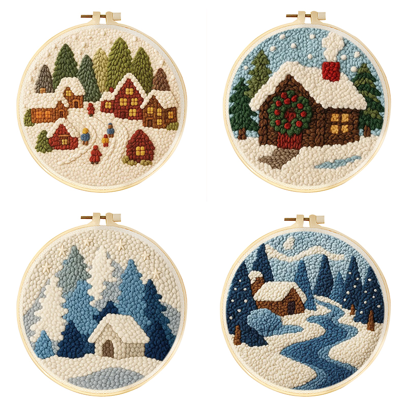 Punch Needle Kits Handicraft A - Art Craft Yarn ulasan dan harga