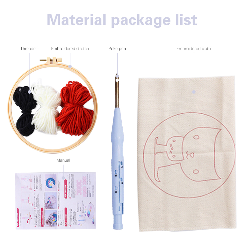 Punch Needle Kits Handicraft A - Art Craft Yarn ulasan dan harga