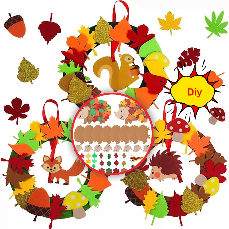 Autumn Creative Diy Wreath Cra - Art And Craft Autumn ulasan dan harga