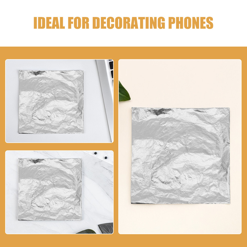 100Pcs Metallic Foil Paper She - Artwork Craft ulasan dan harga