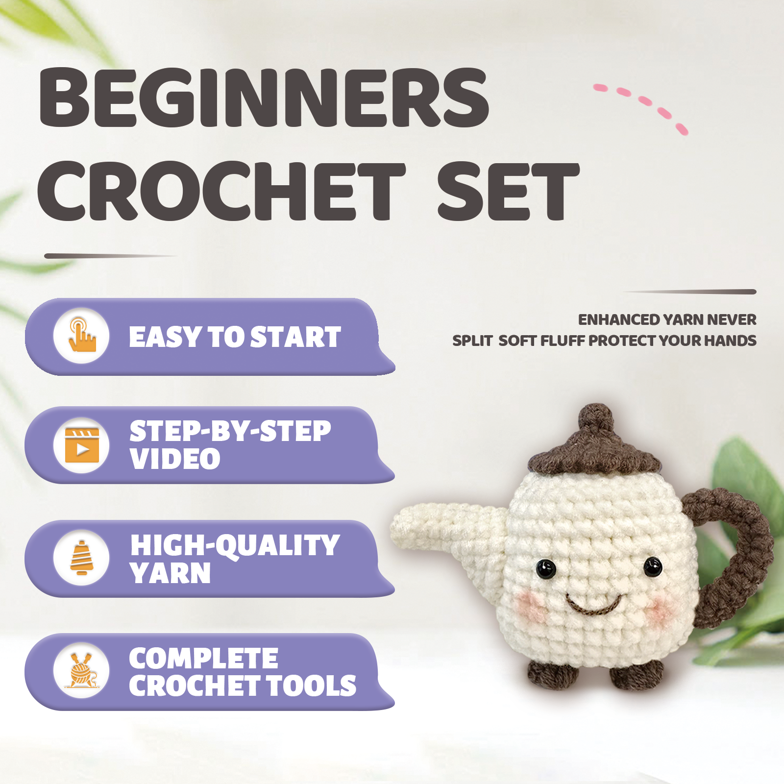 YAMAXIN 1PC DIY Crochet Kit fo - Art Craft Easy ulasan dan harga