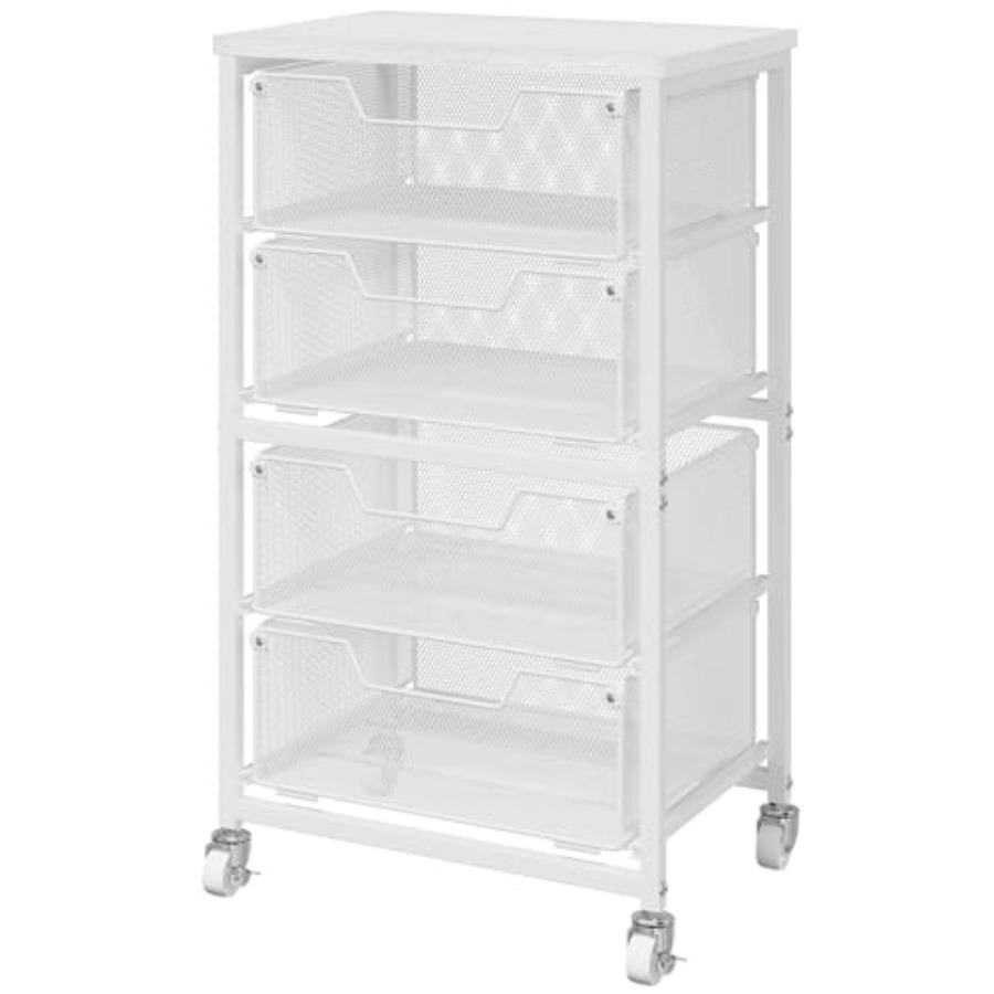 4-Drawer Rolling Storage Cart  - Art Crafting ulasan dan harga