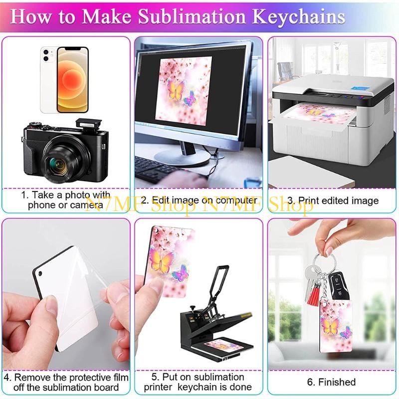 N7MF 80 Pcs Sublimation Blank  - Art Craft Description ulasan dan harga