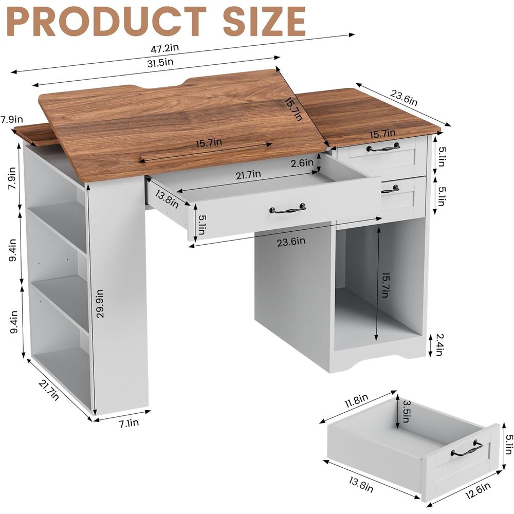 Adjustable Desk with Storage a - Art & Craft Toys For Kids ulasan dan harga
