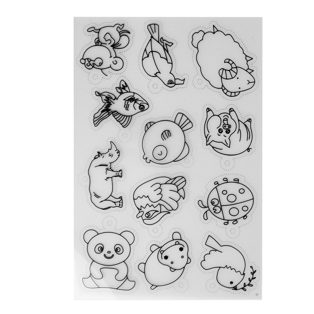 8 PCS Cute Animal Heat Shrink  - Craft And Art Difference ulasan dan harga