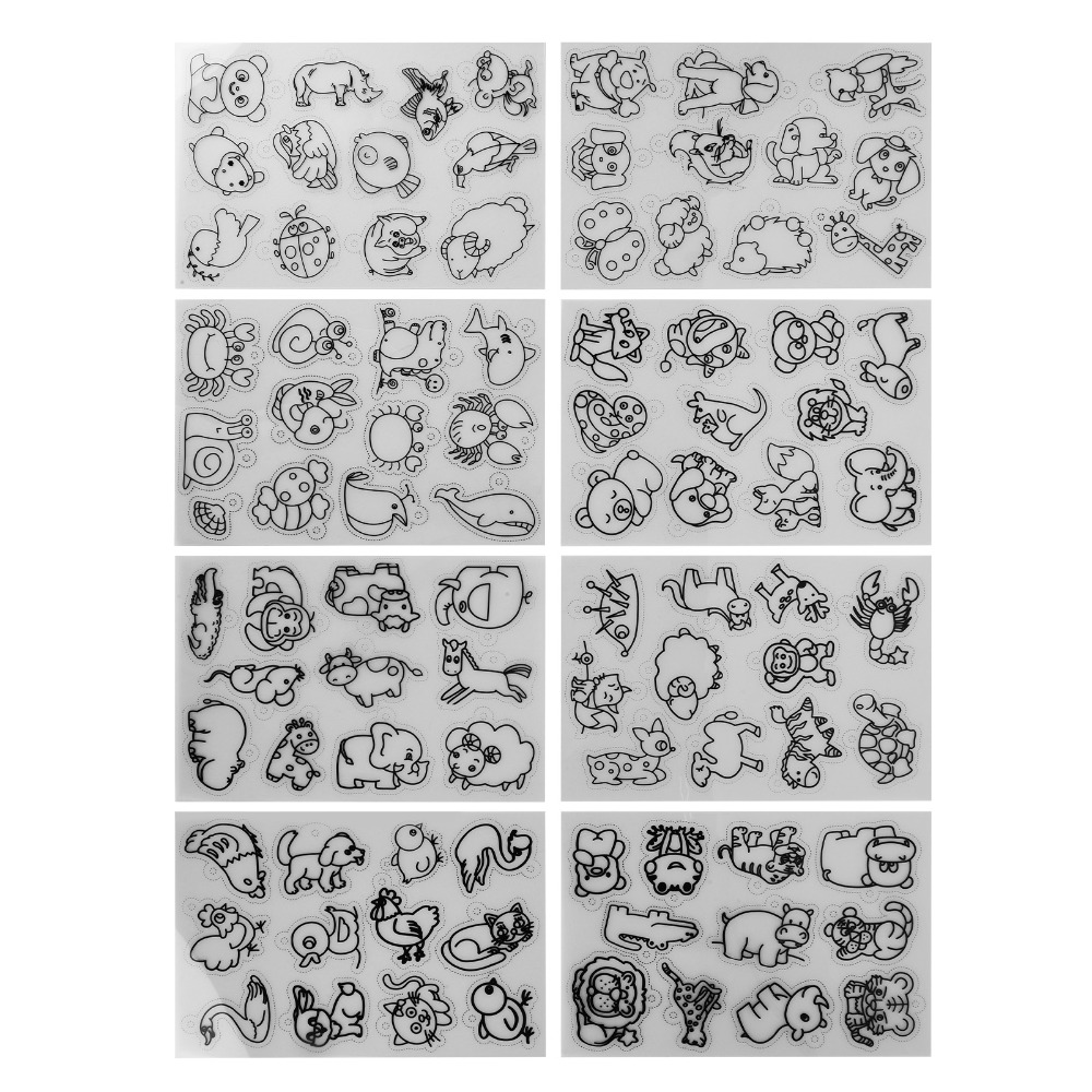 8 PCS Cute Animal Heat Shrink  - Craft And Art Difference ulasan dan harga