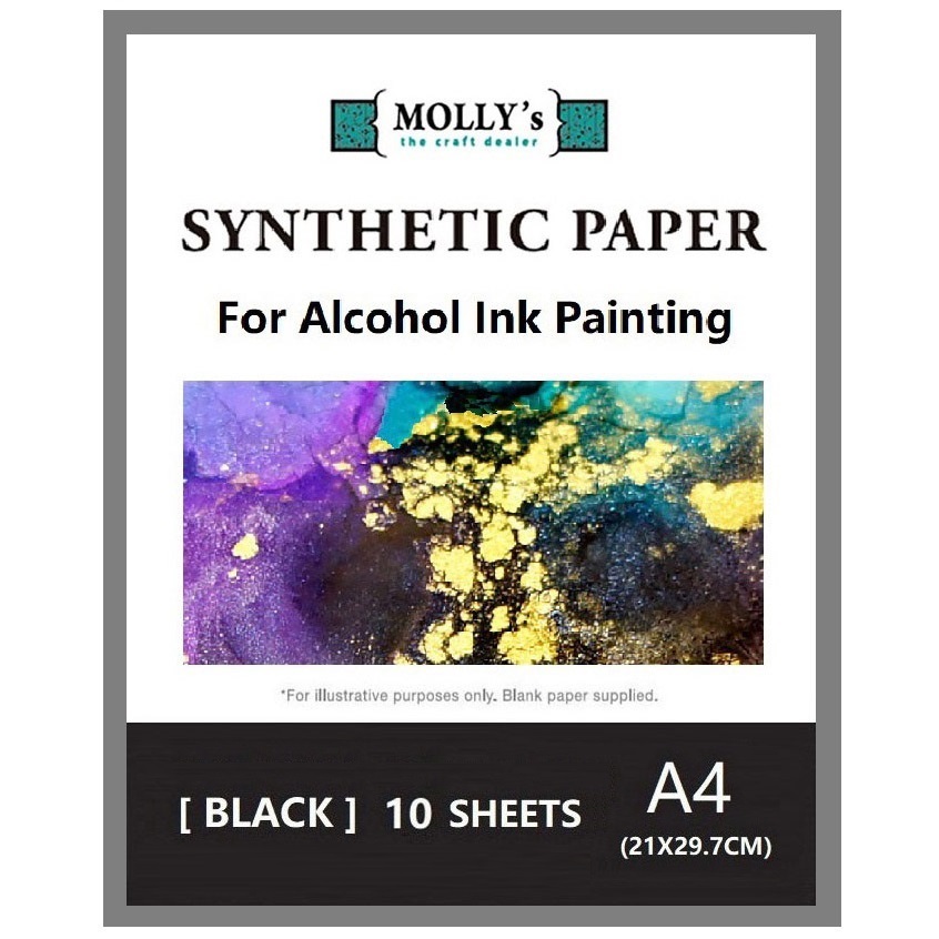 Alcohol Ink Paper A4 Black Smo - Artwork Craft ulasan dan harga