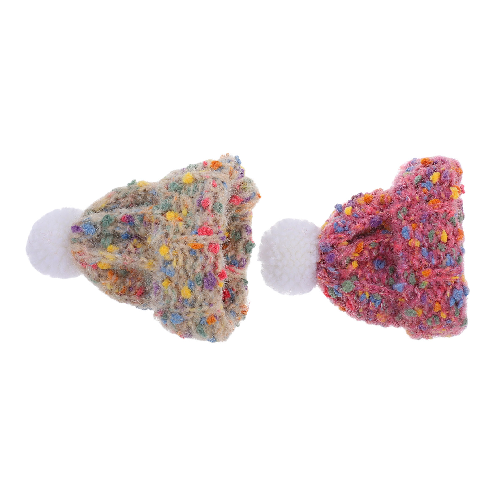 2Pcs Mini Knitted Hats Wool Ya - Art Craft Yarn ulasan dan harga
