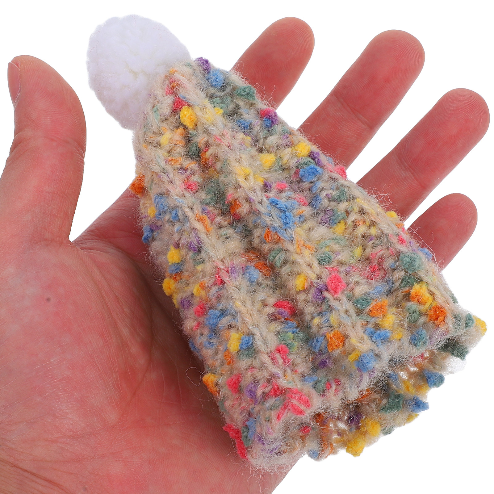 2Pcs Mini Knitted Hats Wool Ya - Art Craft Yarn ulasan dan harga