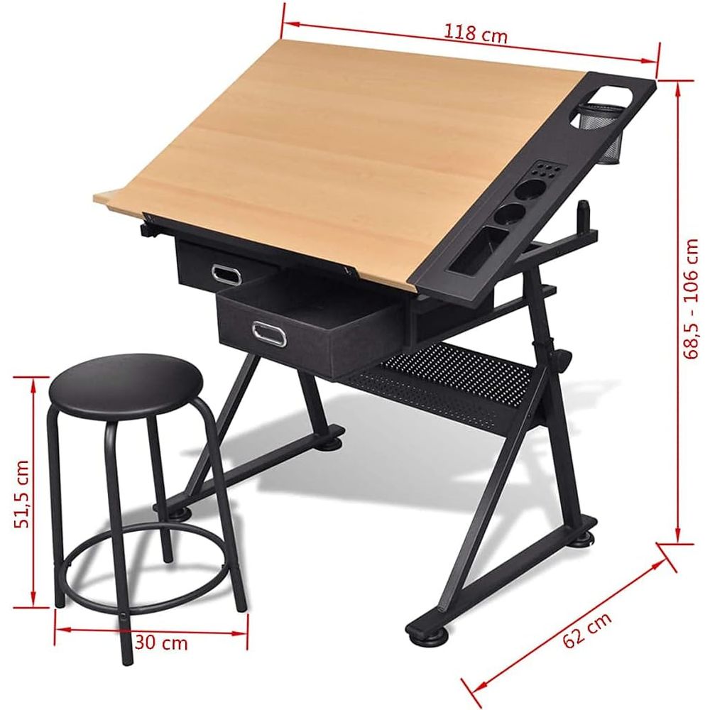 Adjustable Height Drafting Tab - Art & Craft Toys For Kids ulasan dan harga